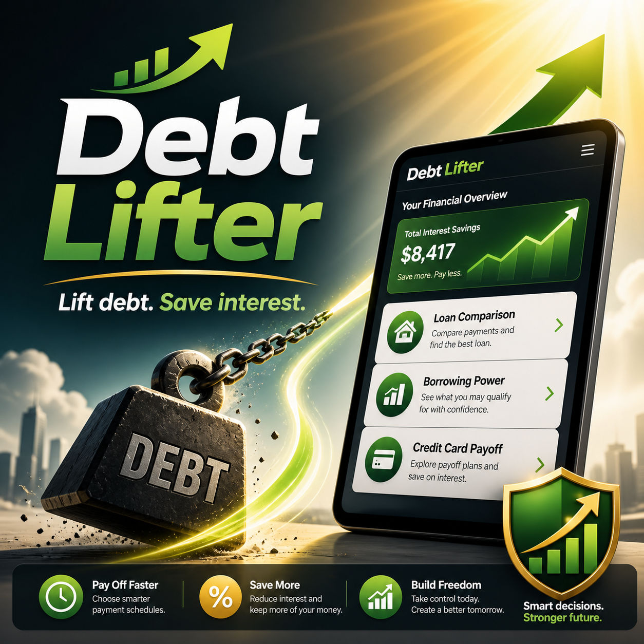 Debt Lifter display cover